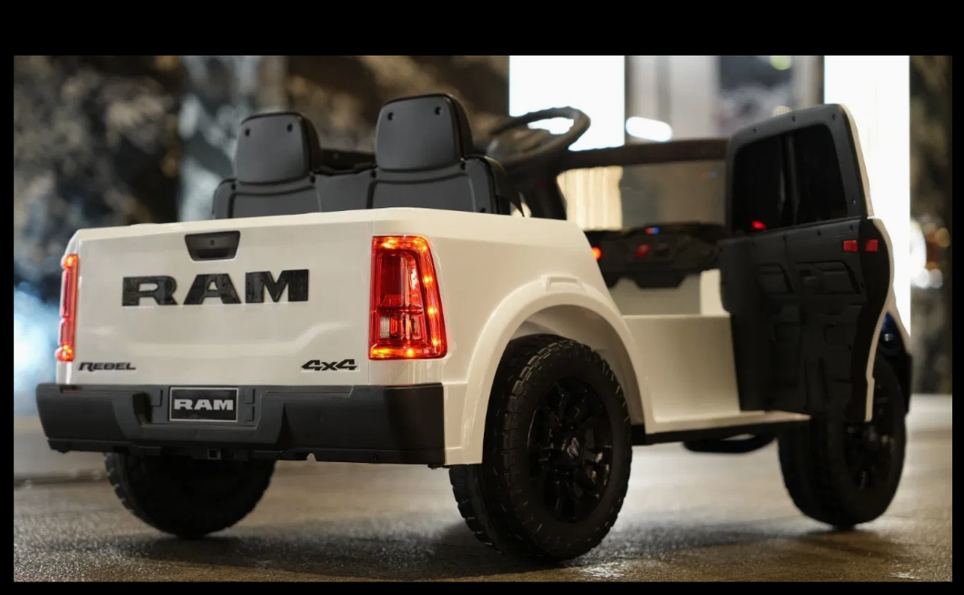 2026 Dodge Ram 24V 2 Seater Kids Ride On Car with Remote Control