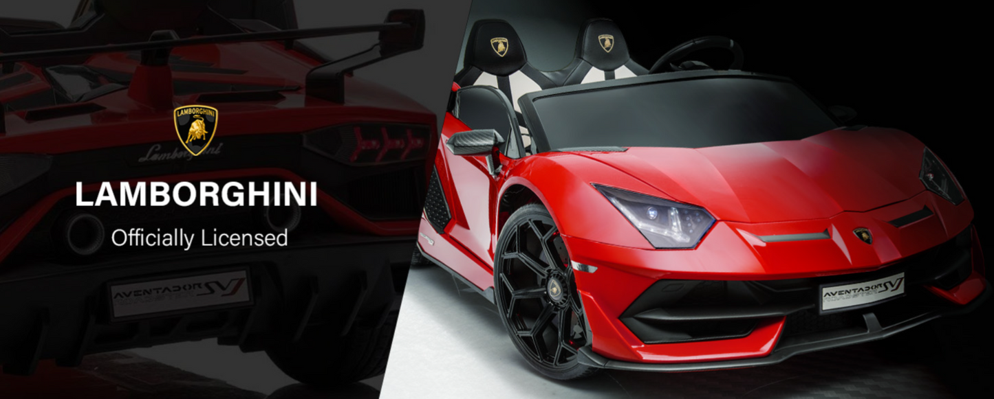 2026 Lamborghini Aventador SVJ 24V XL 2 Seater Kids Ride On Car with Remote Control