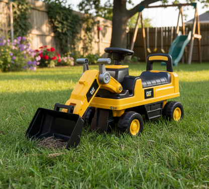 2026 CAT Excavator Foot to Floor Ride On Push Car for Age 1 to 3