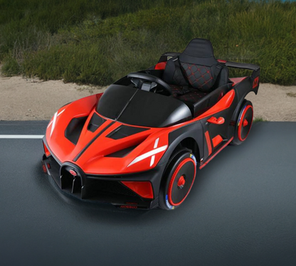2026 Bugatti Style 12V Kids Ride On Car with Remote Control AND LIGHT UP WHEELS!