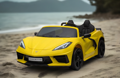 24V Chevrolet Corvette C8 2 Seater DELUXE EDITION Kids Ride on Car with Remote Control