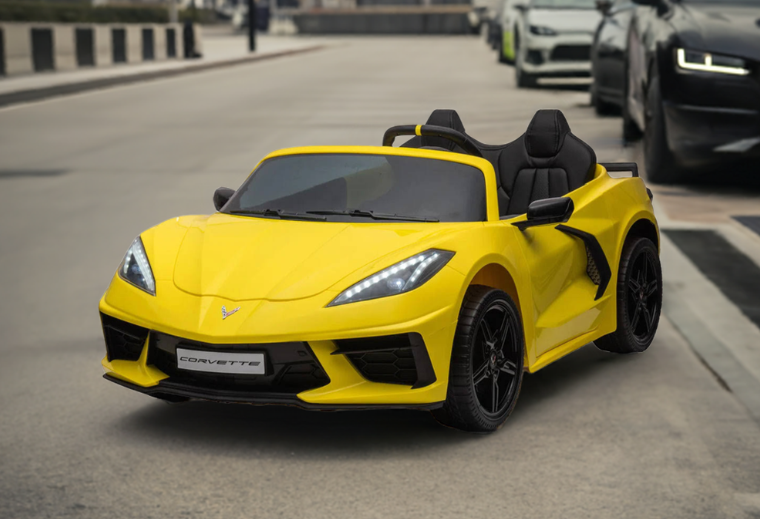 24V Chevrolet Corvette C8 2 Seater DELUXE EDITION Kids Ride on Car with Remote Control