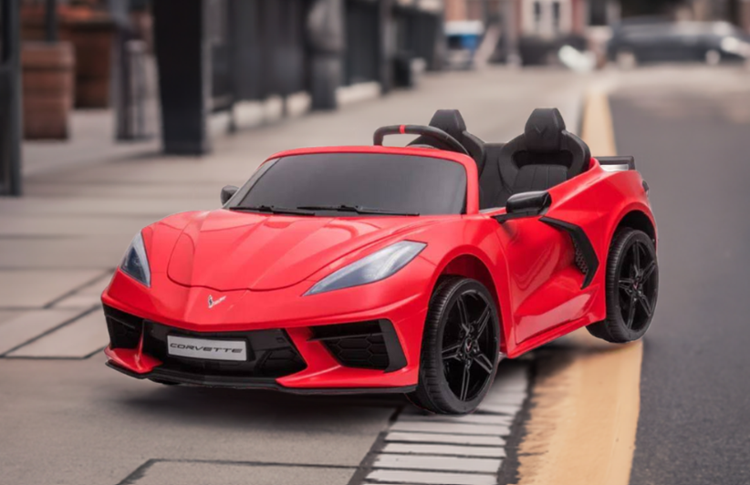 24V Chevrolet Corvette C8 2 Seater DELUXE EDITION Kids Ride on Car with Remote Control