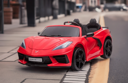 24V Chevrolet Corvette C8 2 Seater DELUXE EDITION Kids Ride on Car with Remote Control