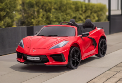 24V Chevrolet Corvette C8 2 Seater DELUXE EDITION Kids Ride on Car with Remote Control
