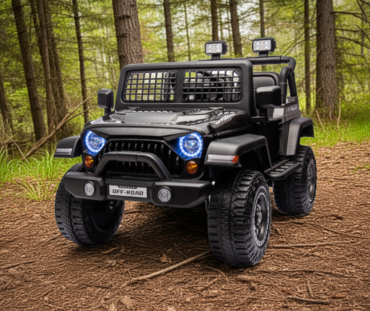 2026 Rugged Jeep Style 12V Kids Ride On Car with Remote Control