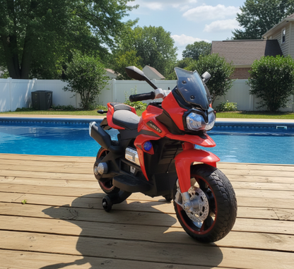 Kids Ride On Electric Motorbike (with removable training wheels) Ages 2-6