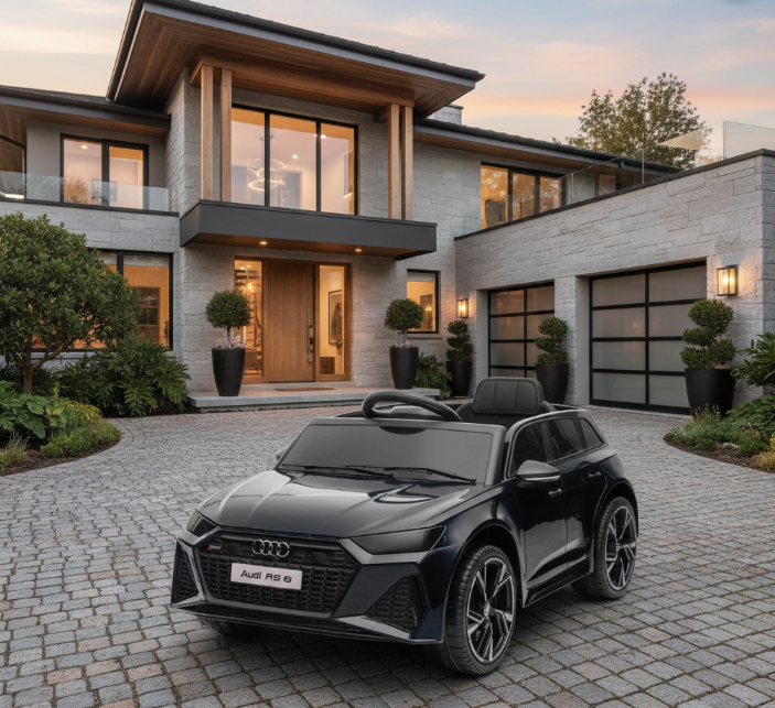 2026 Audi RS6 12V DELUXE Kids Ride On Car with Remote Control