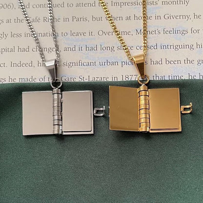 Mini Diary Personalized Necklace