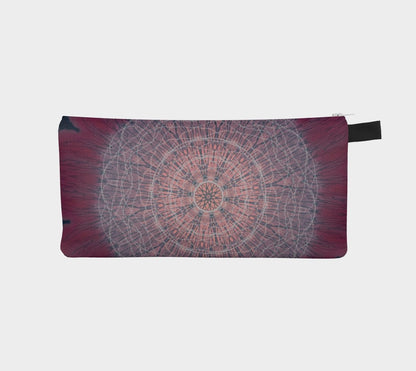 Zippered Cotton Canvas Pencil Case | Meditative Mandala