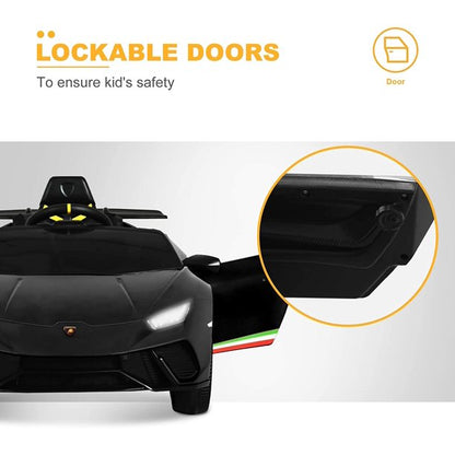 2026 12V Lamborghini Huracan DELUXE Kids Electric Ride On Car with Remote Control