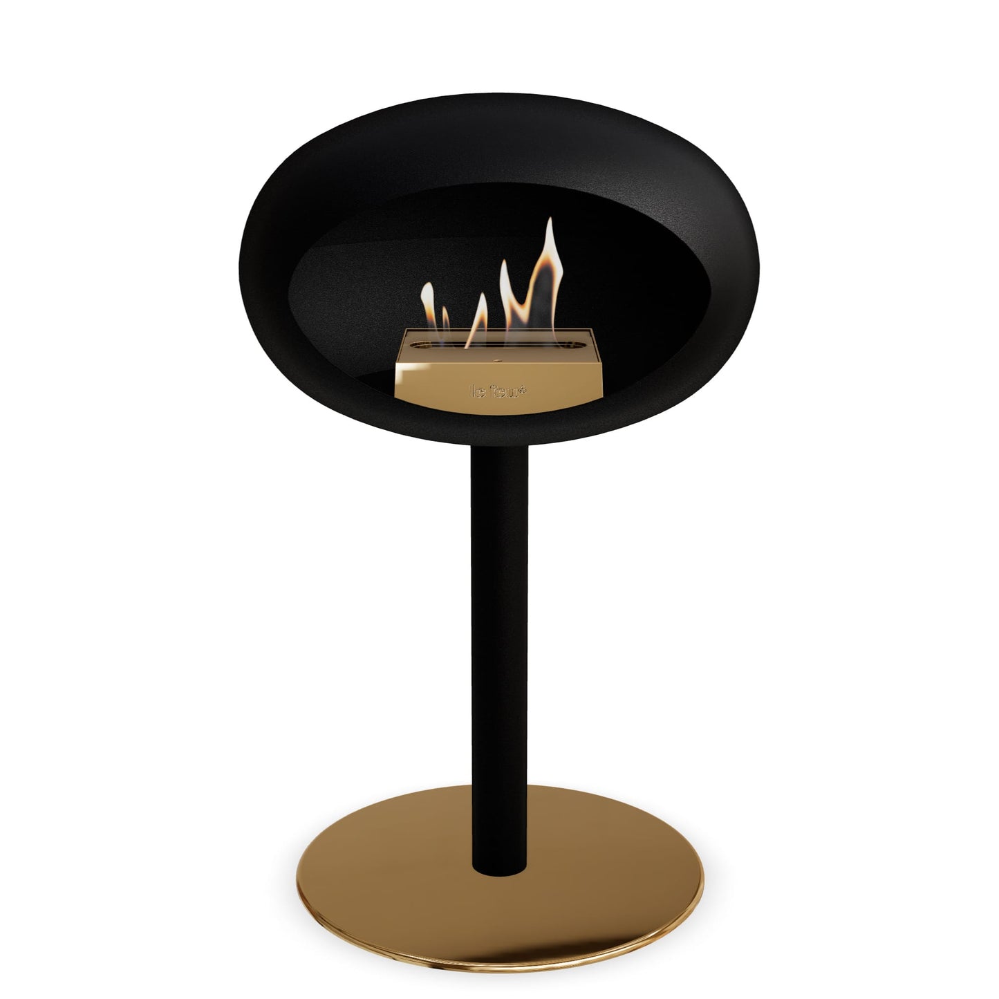 Le Feu Steel Low Dome <br>Black