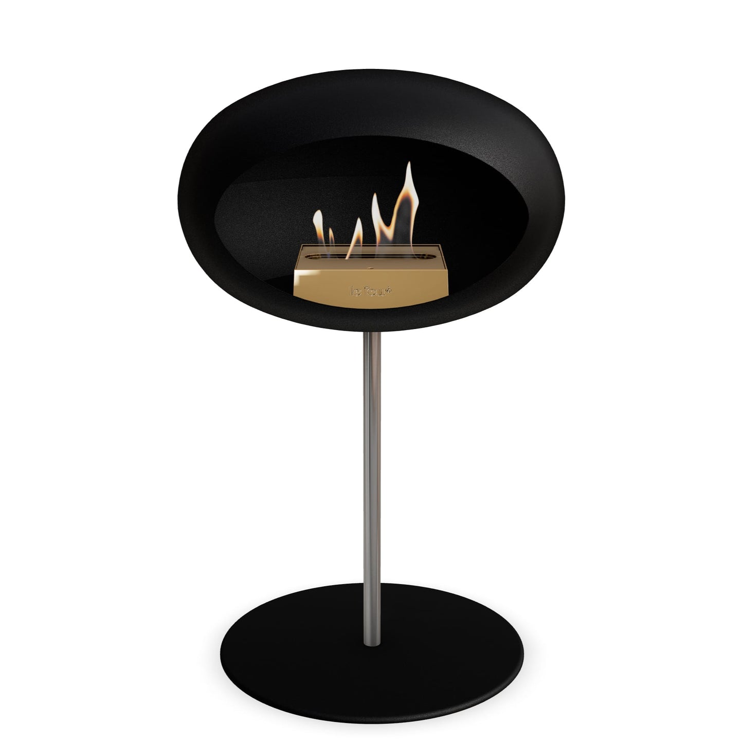 Le Feu Steel Low Dome <br>Black
