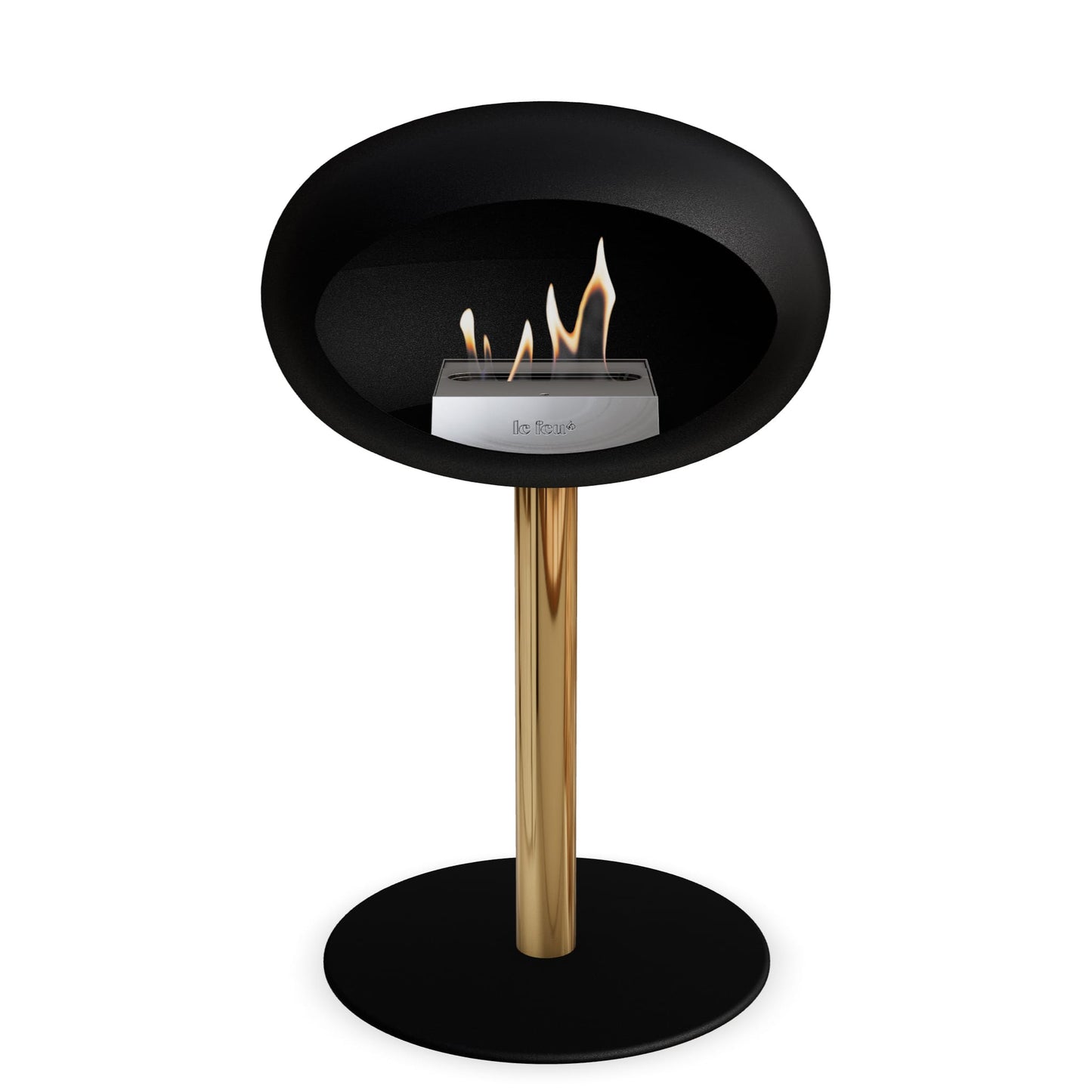 Le Feu Steel Low Dome <br>Black