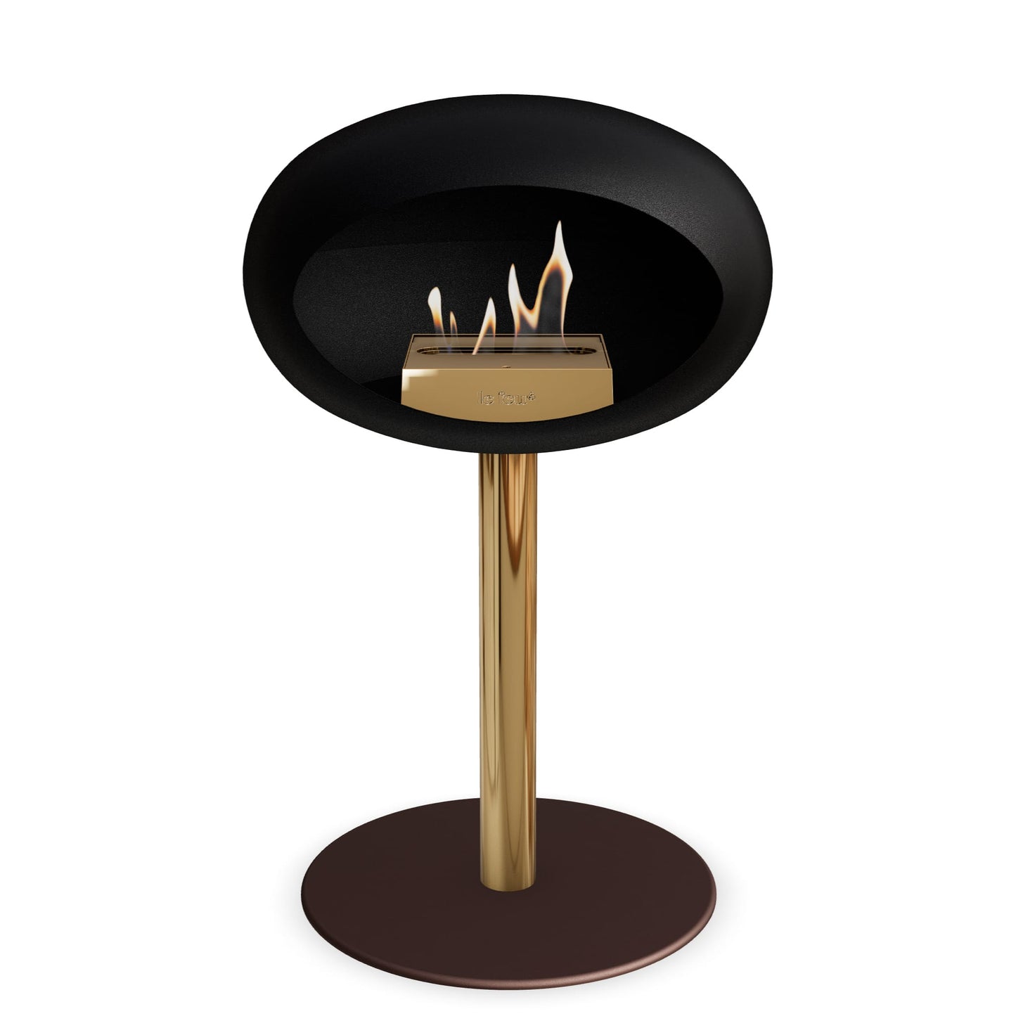 Le Feu Steel Low Dome <br>Black