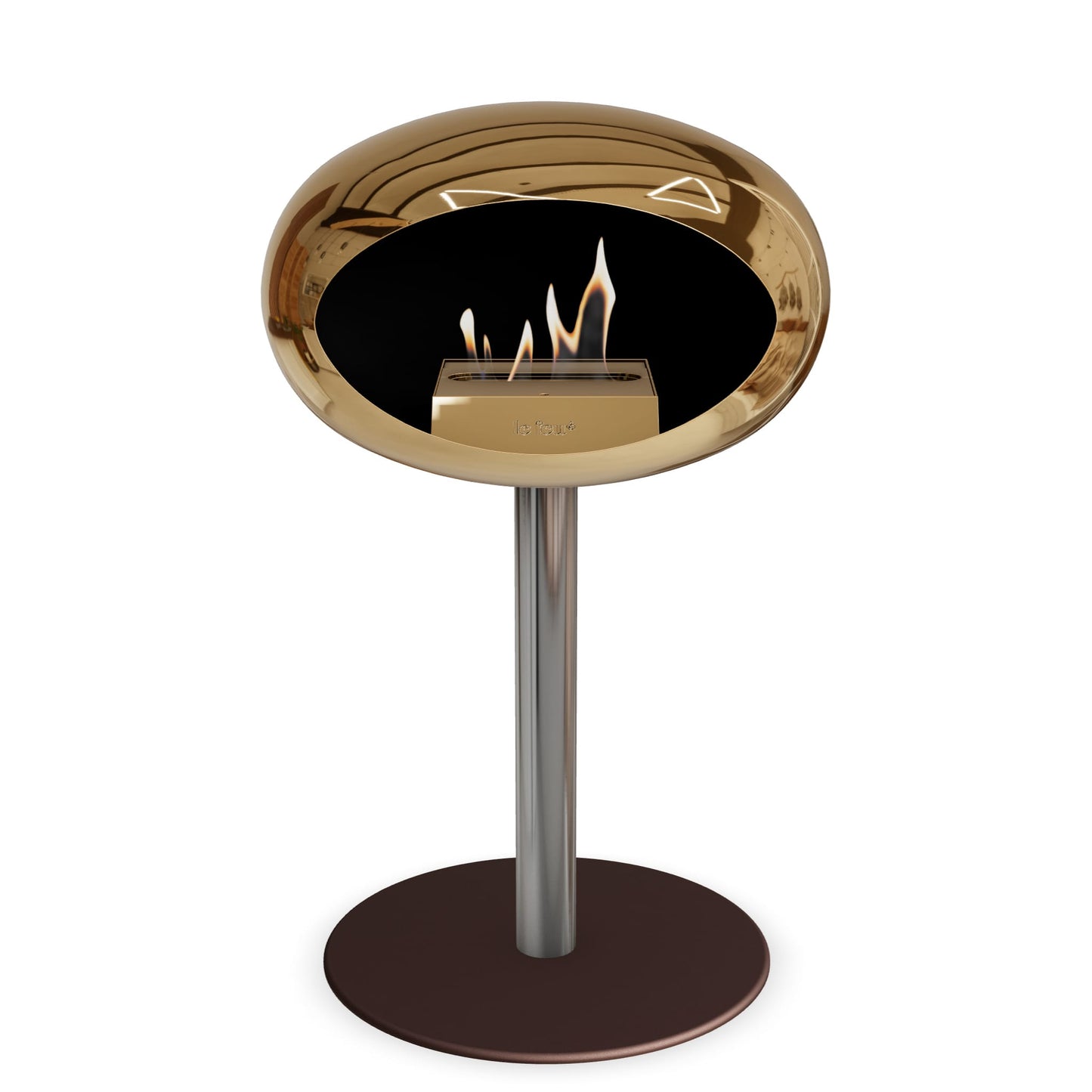 Le Feu Steel Low Dome <br>Chromed Rose Gold