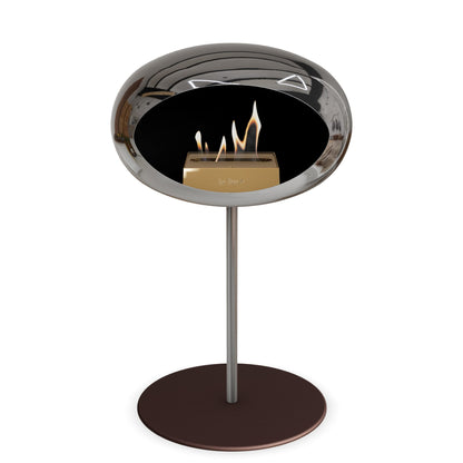 Le Feu Steel Low Dome <br>Chromed Silver