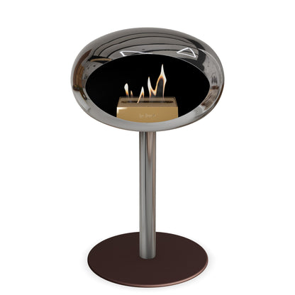 Le Feu Steel Low Dome <br>Chromed Silver