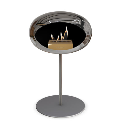 Le Feu Steel Low Dome <br>Chromed Silver