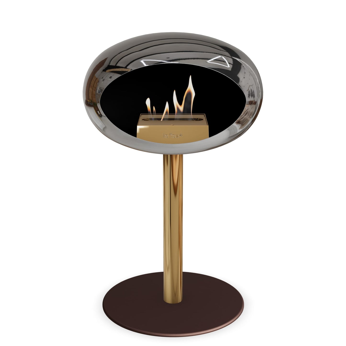 Le Feu Steel Low Dome <br>Chromed Silver
