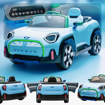 2026 Mini Aceman 12V Kids Ride On Car with Remote Control