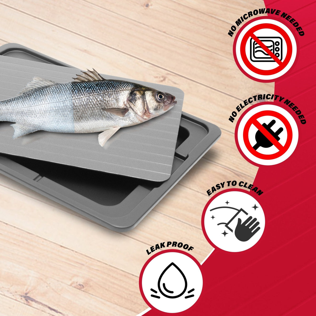 Rapid Defrosting Tray with Mess Tray