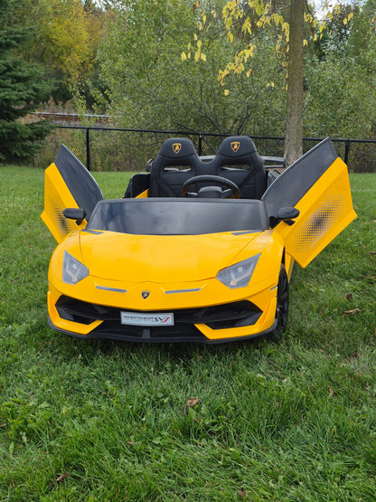 2026 Lamborghini Aventador SVJ 24V XL 2 Seater Kids Ride On Car with Remote Control