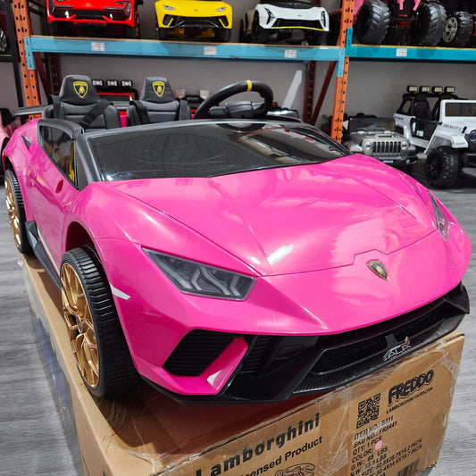 2026 Lamborghini Huracan 24V 2 Seater DELUXE Kids Ride On Car with Remote Control